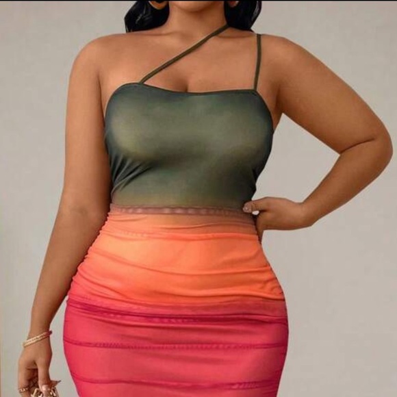 Gradient Sleeveless Midi Dress BRAND NEW NWOT - Picture 3 of 3